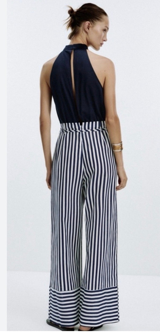 striped/navy jumper