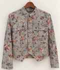 flowers/sequins jacket