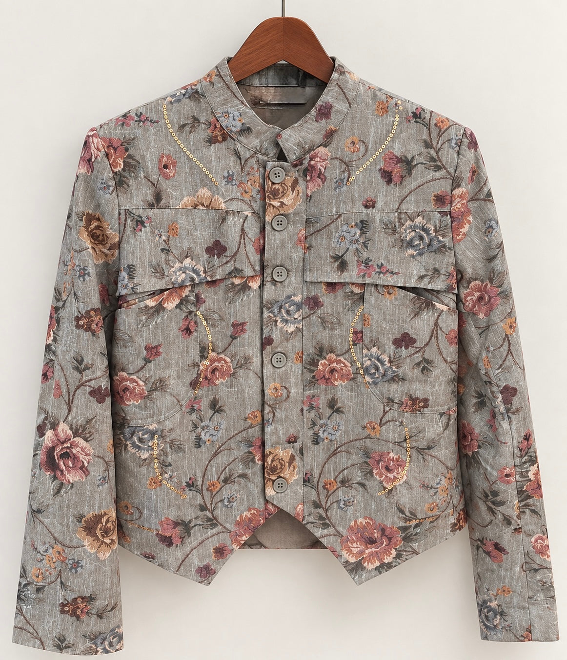 flowers/sequins jacket