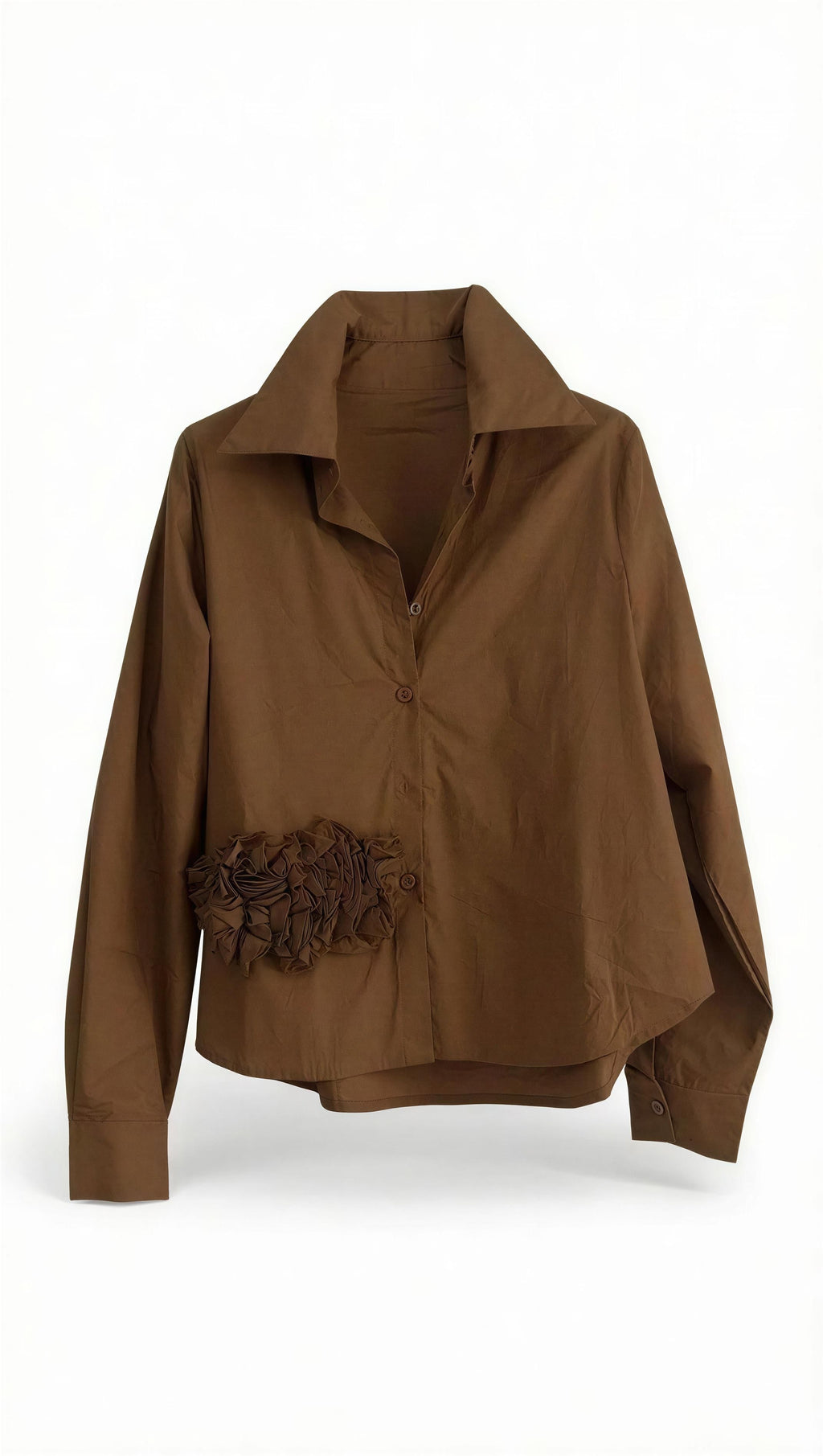 Brown/flower blouse