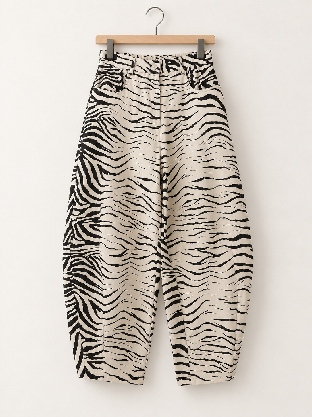 Zebra barrel pants