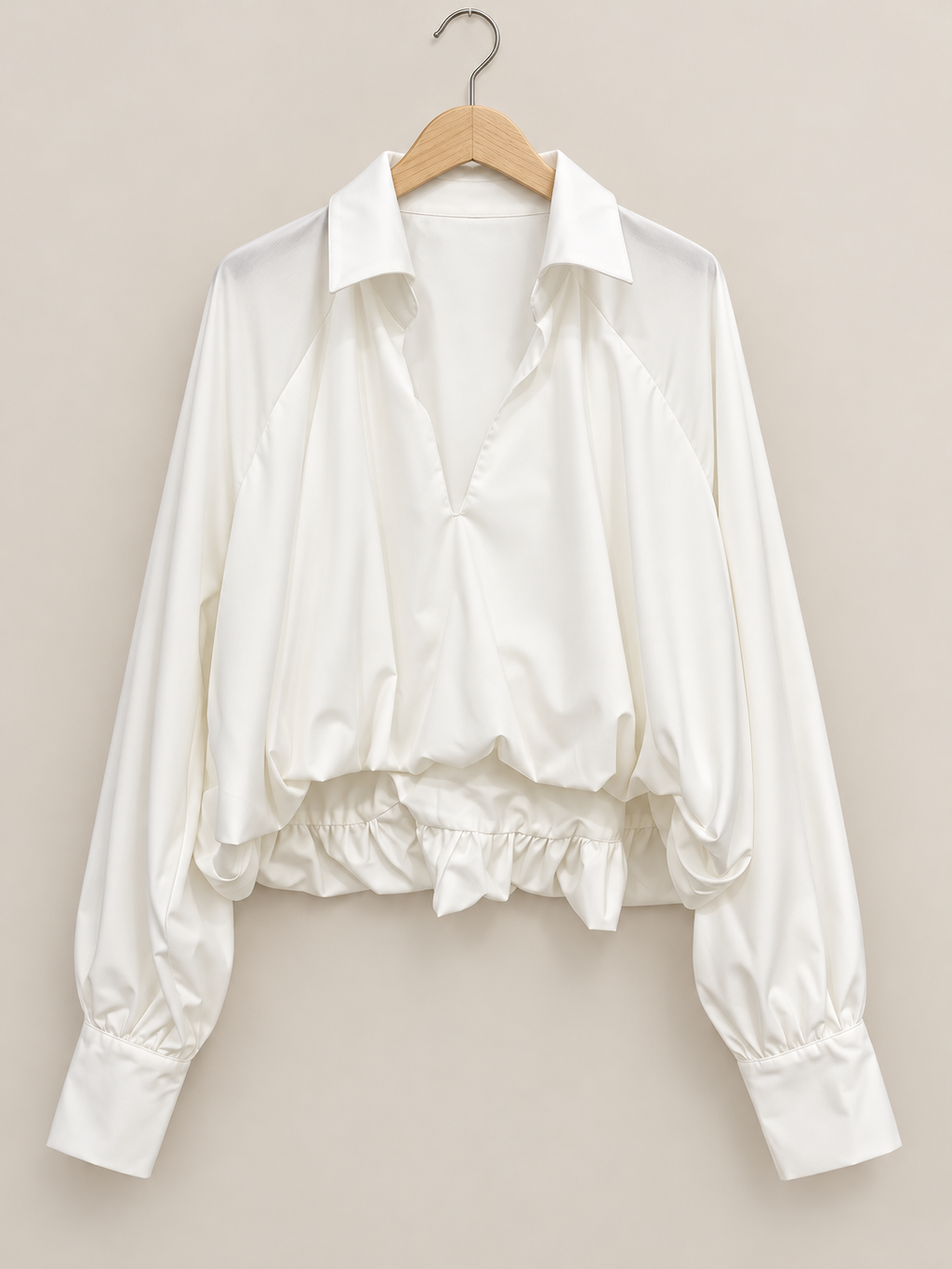 White/bomber blouse