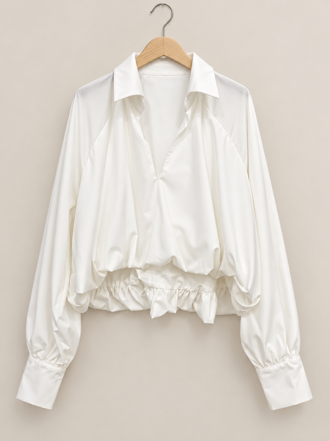 White/bomber blouse