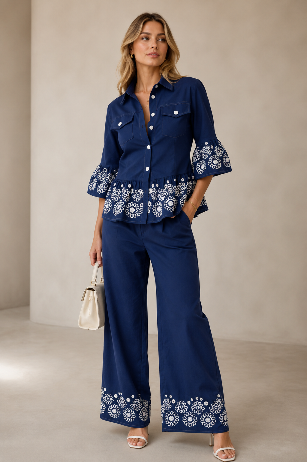 embroidery/spandex set