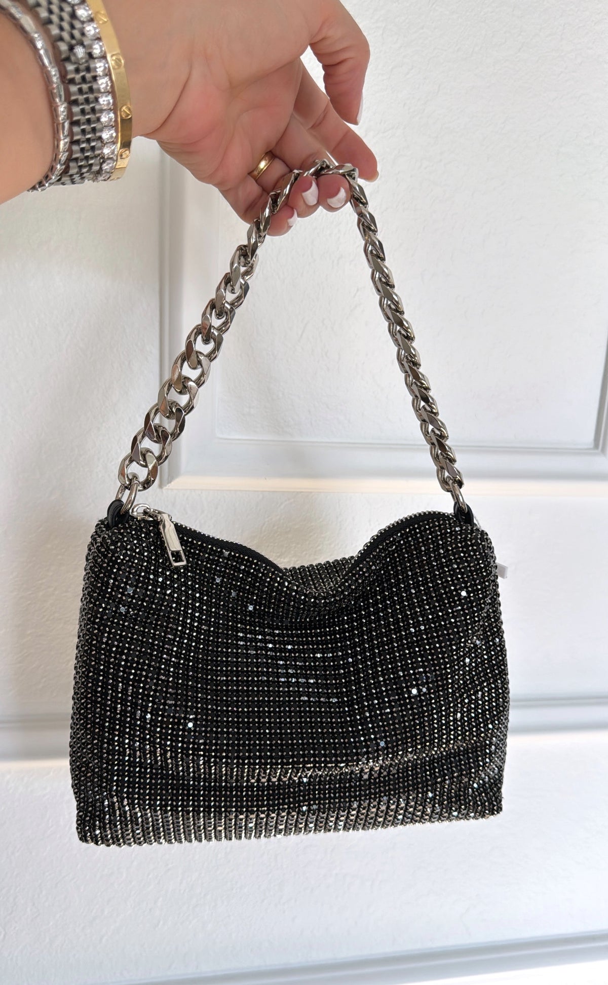 Rhinestone hand bag