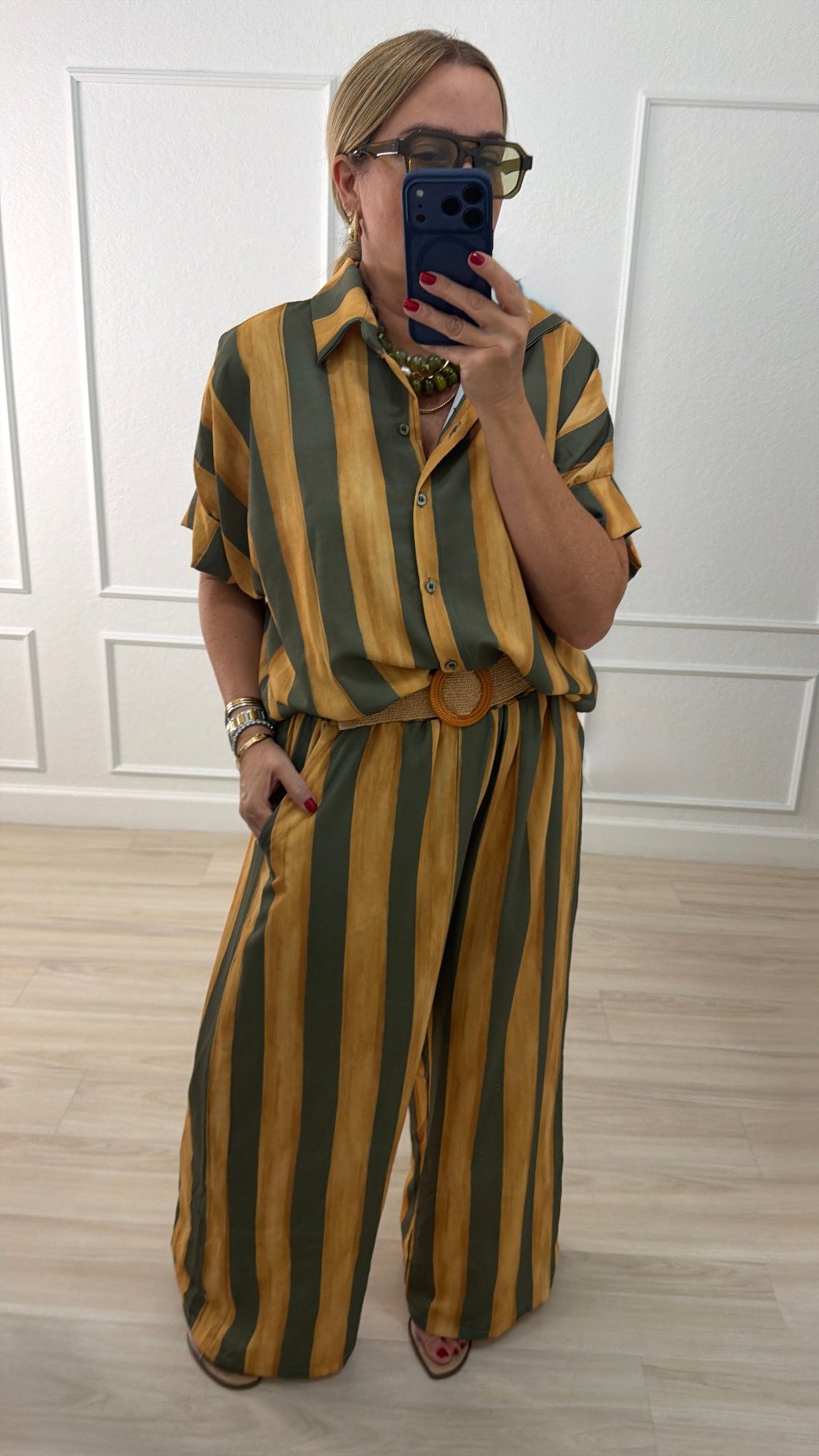 Viscose/olive set