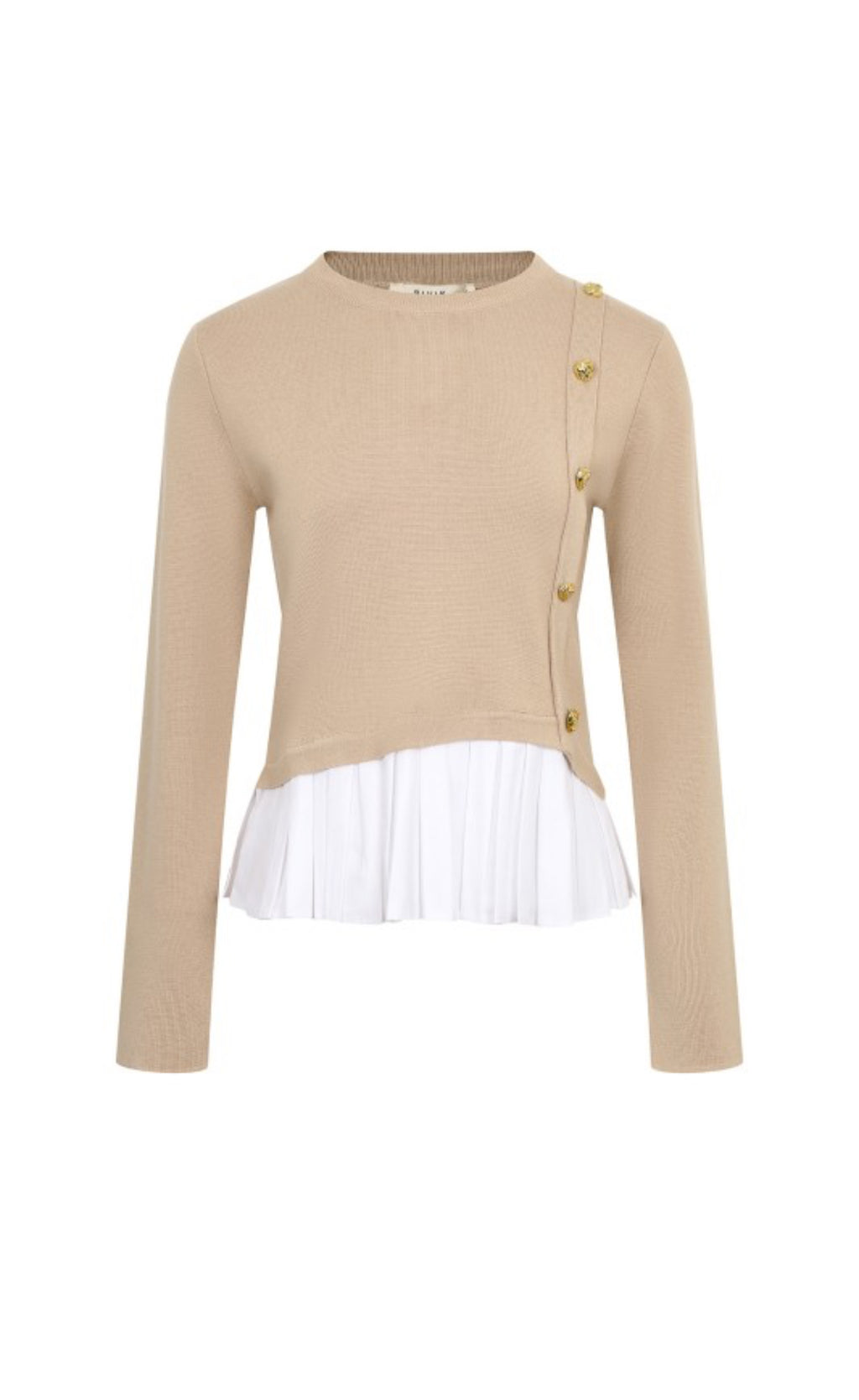 beige knitted sweater