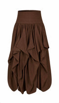 ruffle/brown skirt