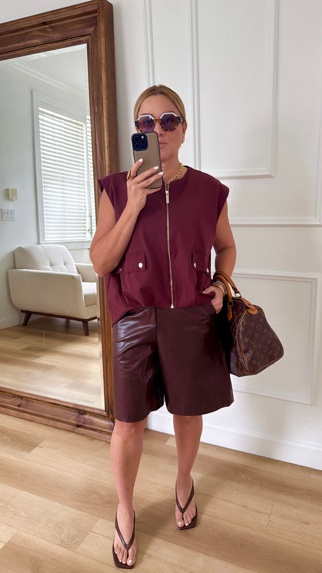 burgundy Vest