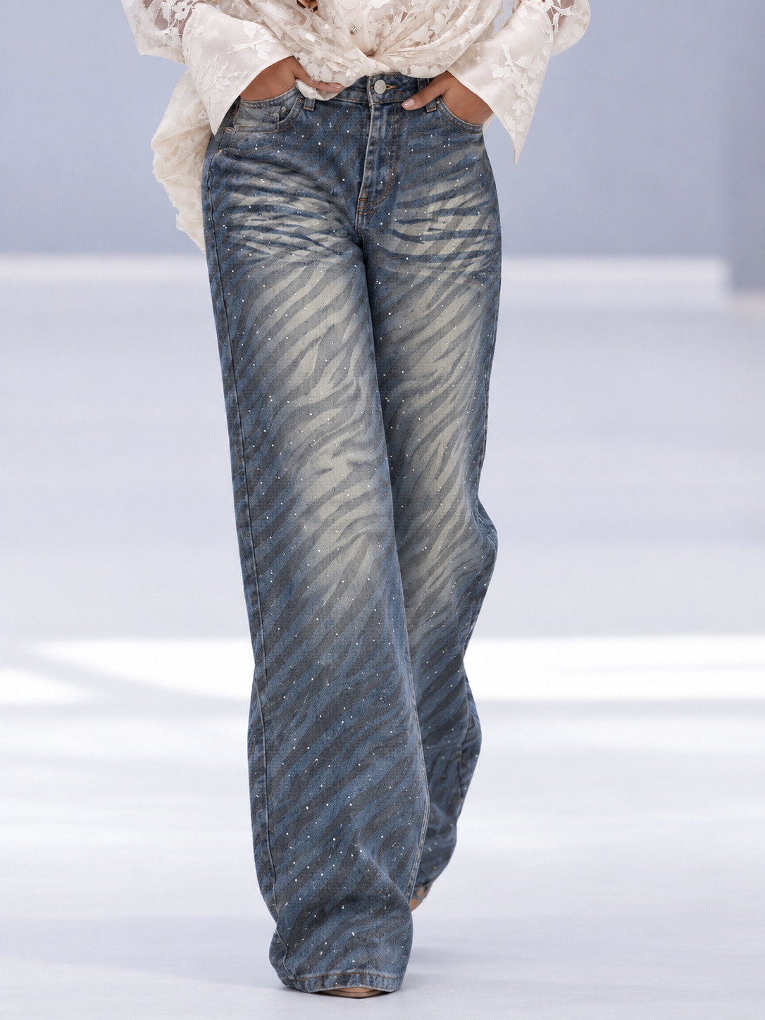 Zebra Shine Jeans