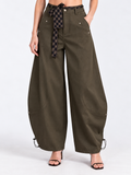 Olive barrel pants