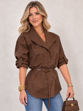 Belted Utility/brown Shirt