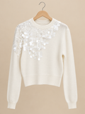 sequins/white sweaters