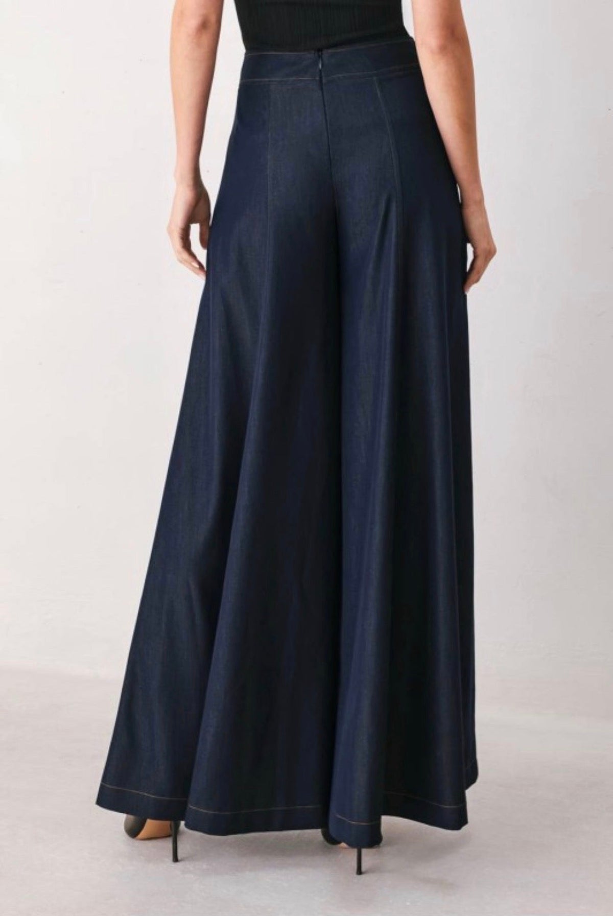 Palazzo denim pants
