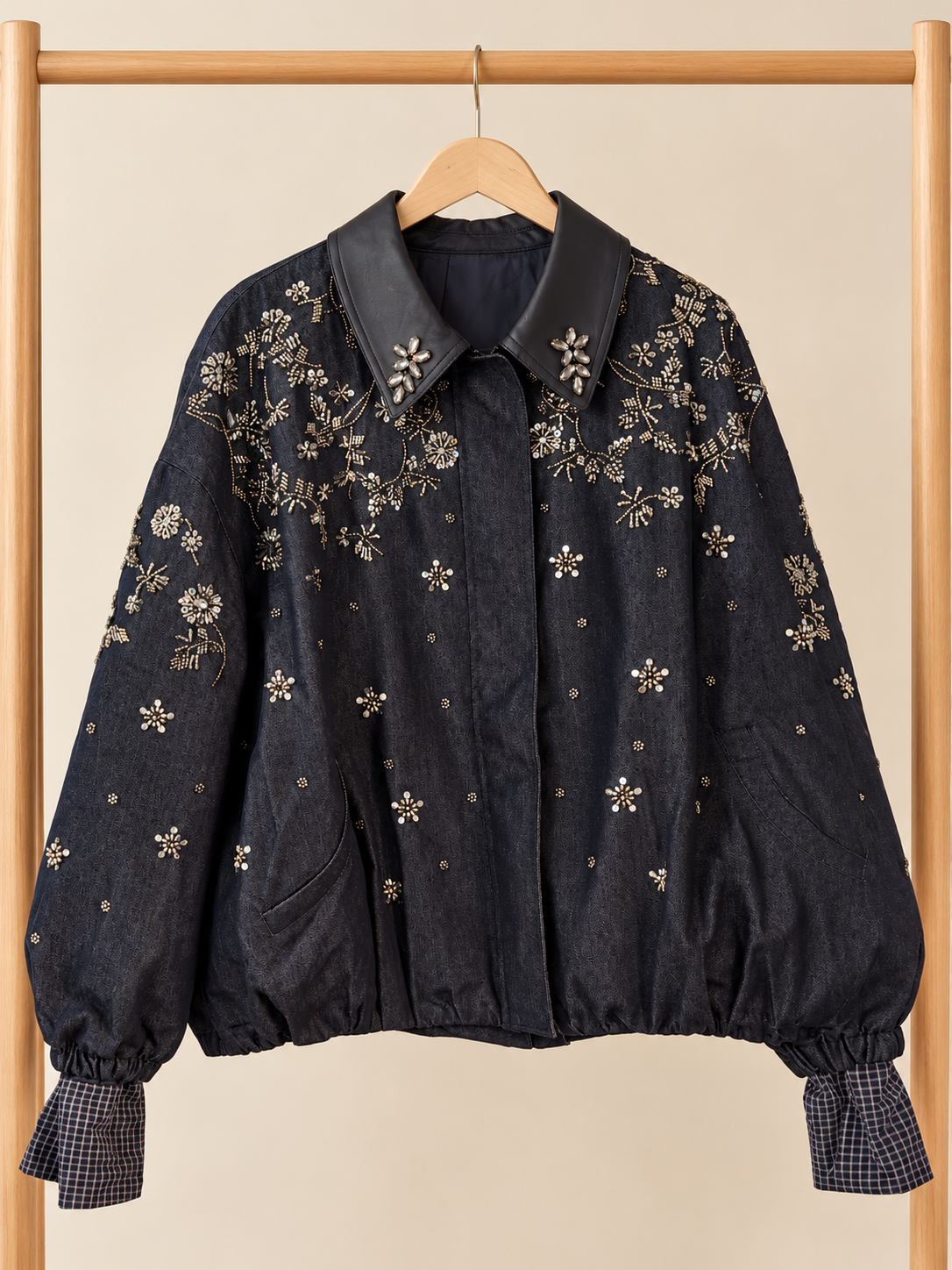 Floral Embellished Denim Jacket