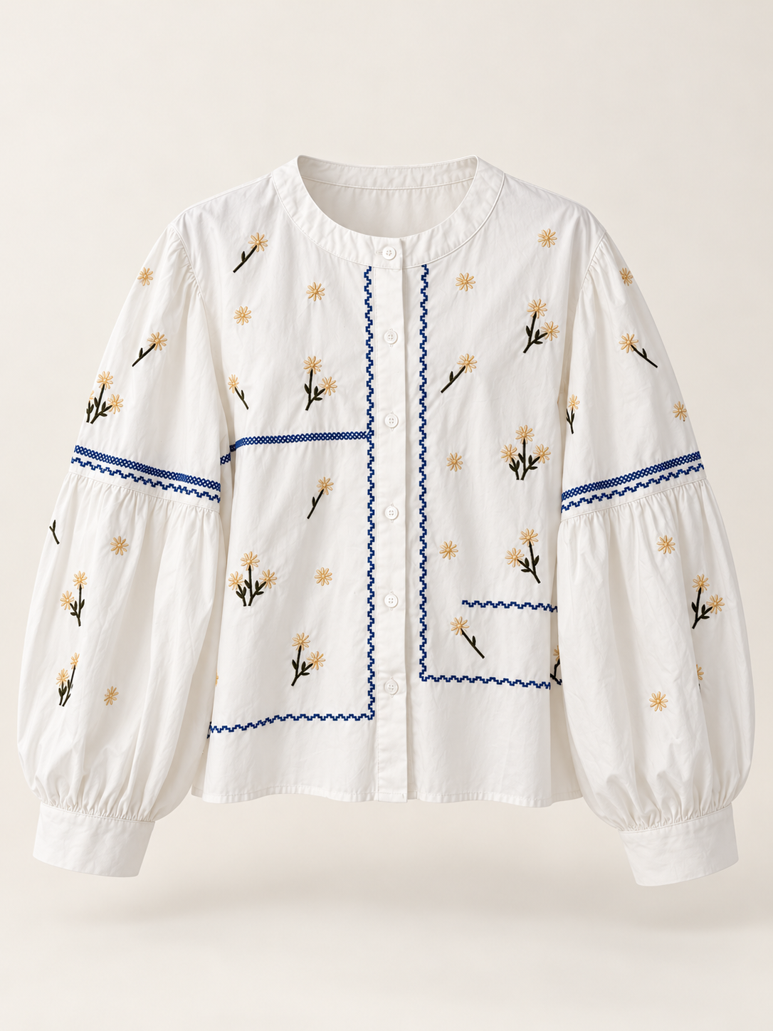 embroidered cotton blouse