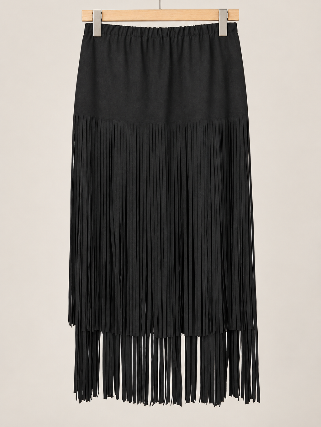 Suede/black skirt