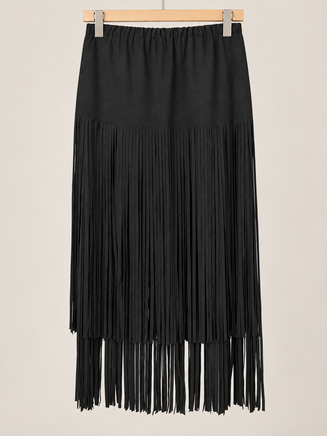 Suede/black skirt