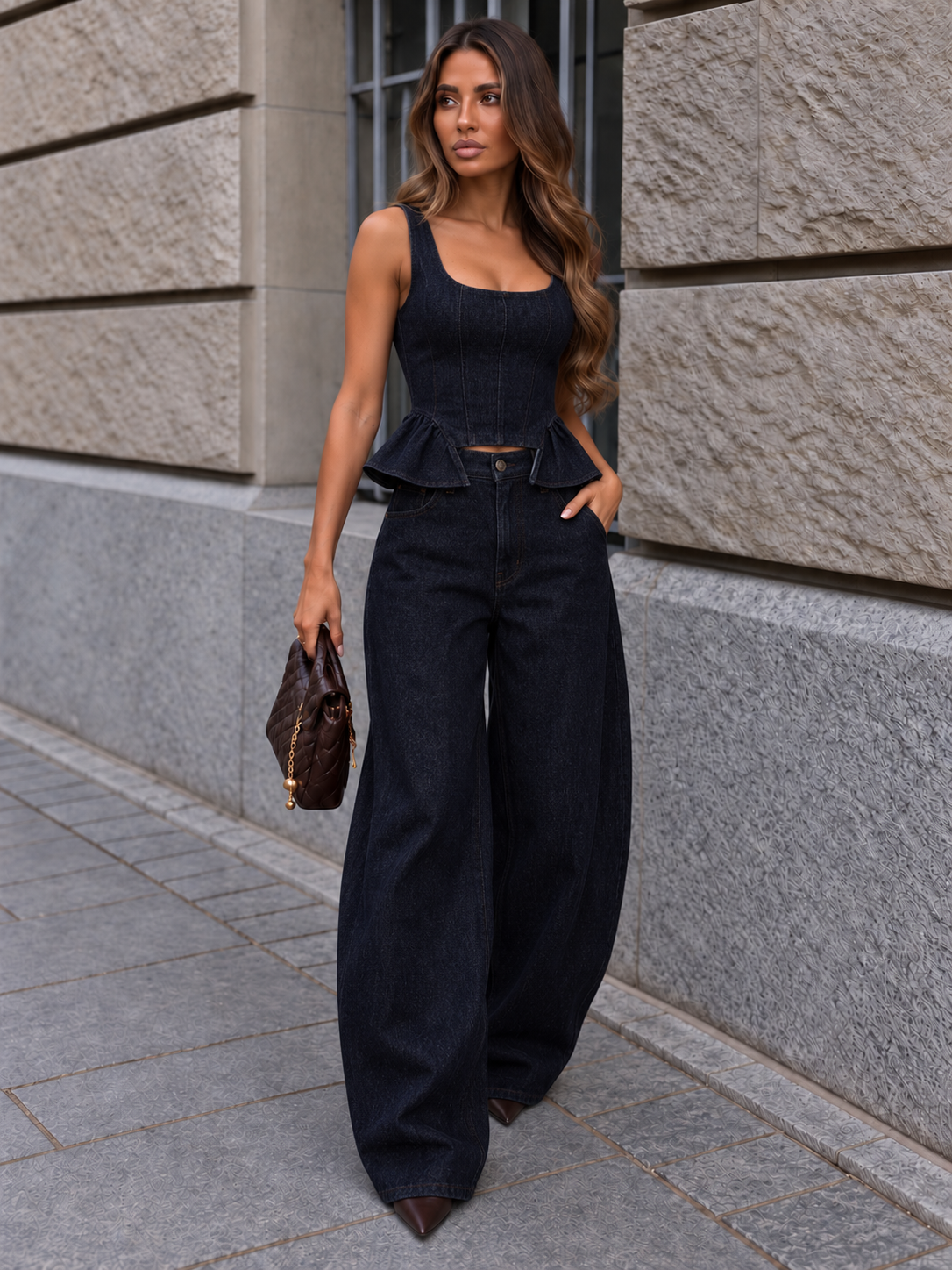 dark blue/denim set