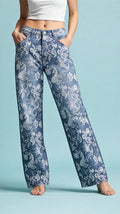 embroidery/stretch jeans