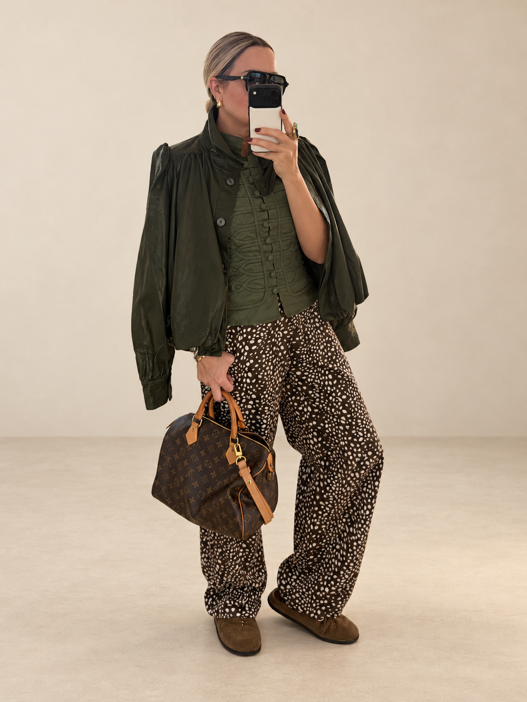 Olive/napoleon vest