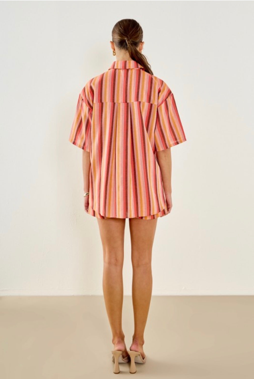 Multicolor stripe print set