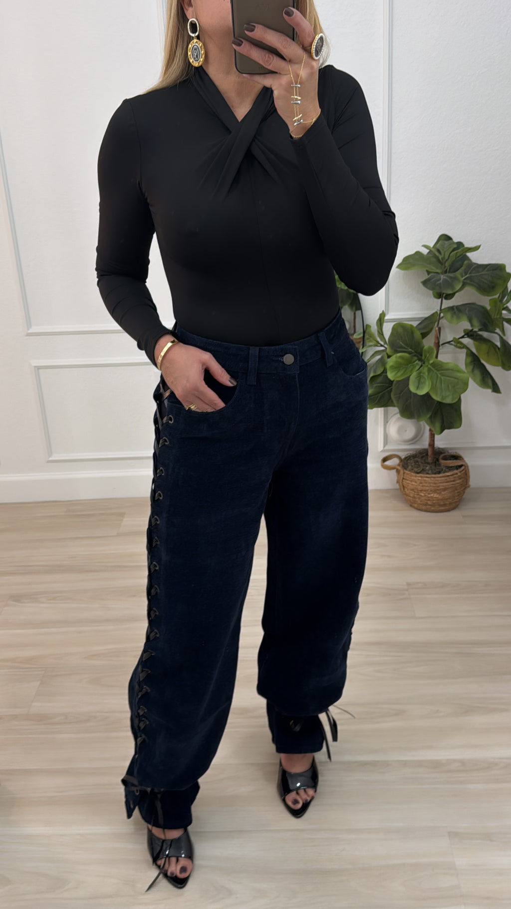 Trenzado/black pants