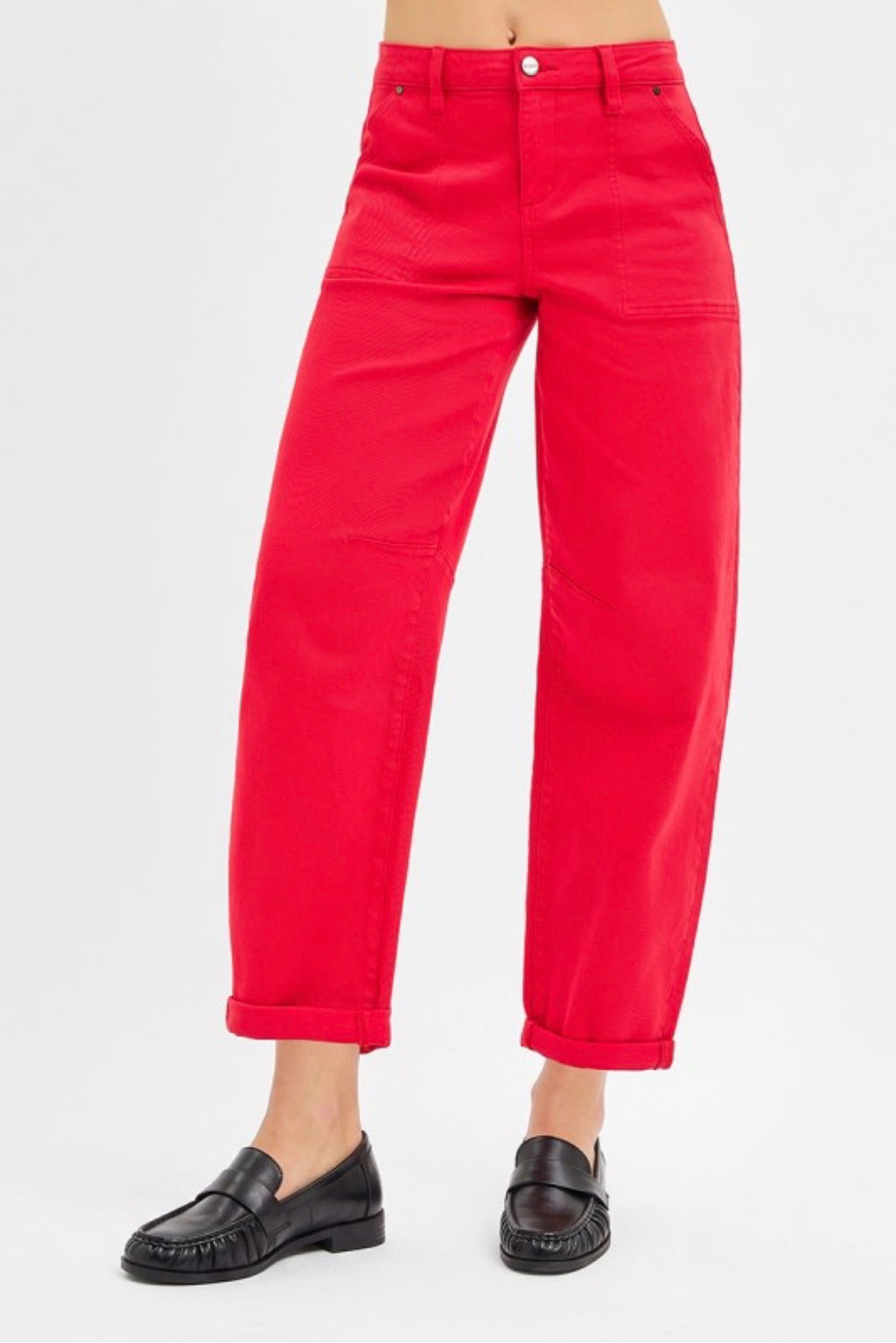 Red/stretch pants