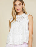 Eyelet lace top